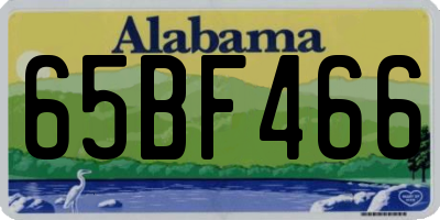 AL license plate 65BF466
