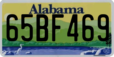 AL license plate 65BF469