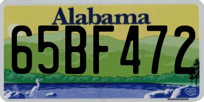 AL license plate 65BF472