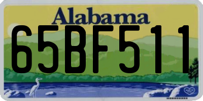 AL license plate 65BF511