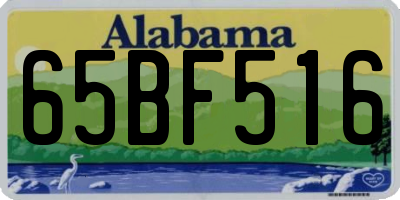 AL license plate 65BF516