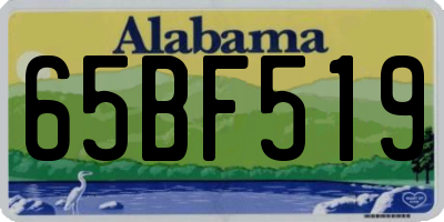 AL license plate 65BF519