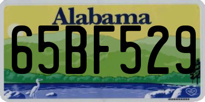 AL license plate 65BF529