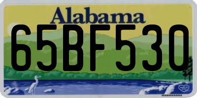 AL license plate 65BF530