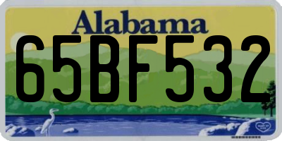 AL license plate 65BF532