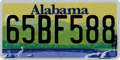 AL license plate 65BF588