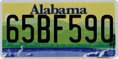 AL license plate 65BF590