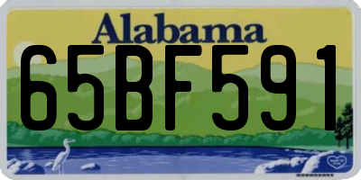 AL license plate 65BF591
