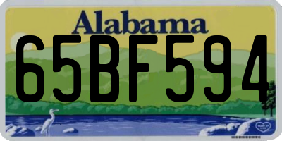 AL license plate 65BF594