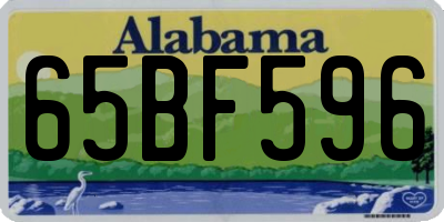 AL license plate 65BF596