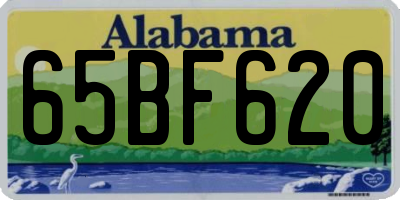 AL license plate 65BF620