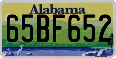 AL license plate 65BF652