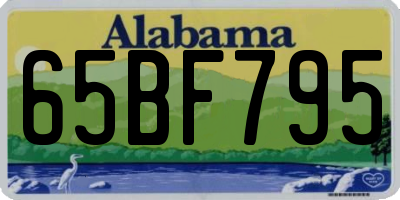 AL license plate 65BF795