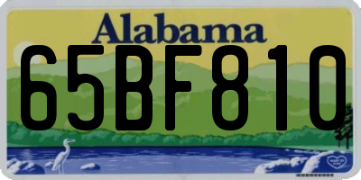 AL license plate 65BF810