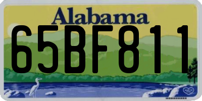 AL license plate 65BF811