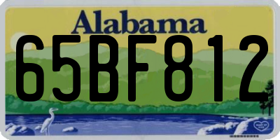 AL license plate 65BF812