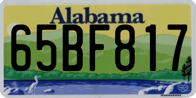 AL license plate 65BF817