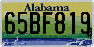 AL license plate 65BF819