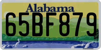 AL license plate 65BF879