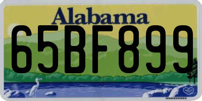 AL license plate 65BF899
