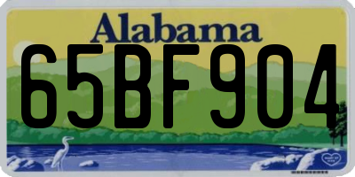 AL license plate 65BF904