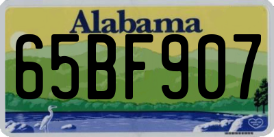 AL license plate 65BF907