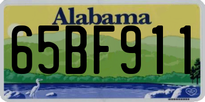 AL license plate 65BF911