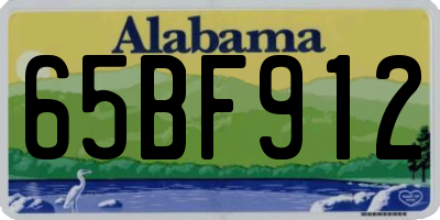 AL license plate 65BF912