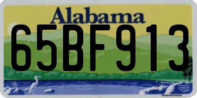 AL license plate 65BF913