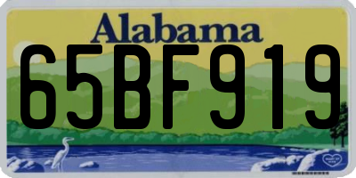 AL license plate 65BF919