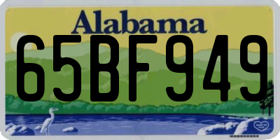 AL license plate 65BF949