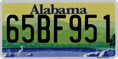 AL license plate 65BF951