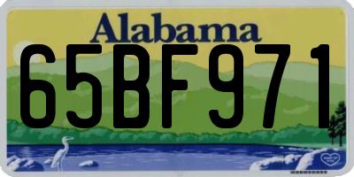 AL license plate 65BF971