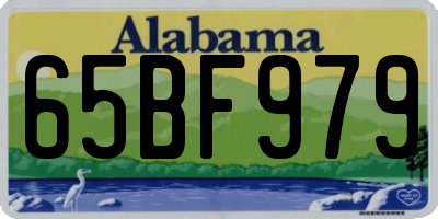 AL license plate 65BF979
