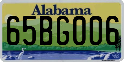 AL license plate 65BG006