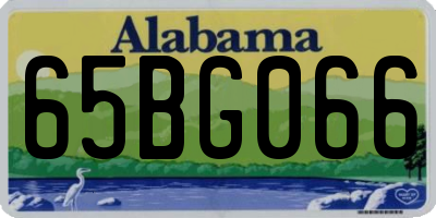AL license plate 65BG066
