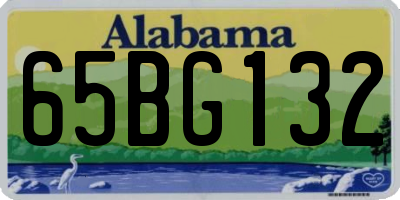 AL license plate 65BG132