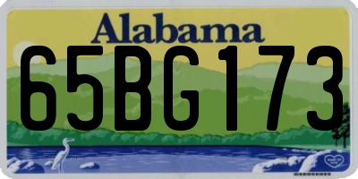 AL license plate 65BG173