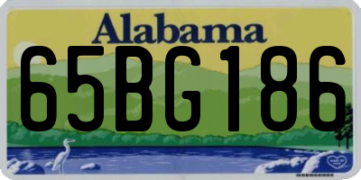 AL license plate 65BG186
