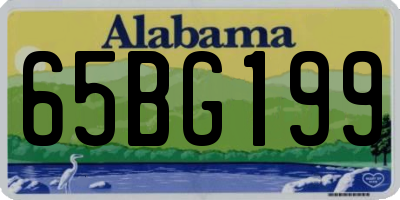 AL license plate 65BG199