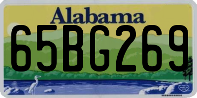 AL license plate 65BG269