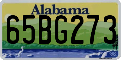AL license plate 65BG273