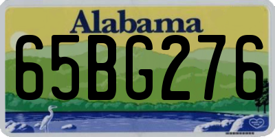 AL license plate 65BG276