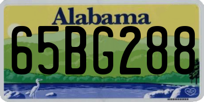 AL license plate 65BG288