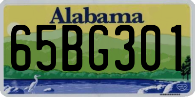 AL license plate 65BG301