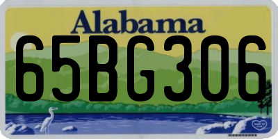 AL license plate 65BG306