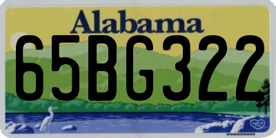 AL license plate 65BG322
