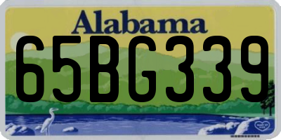 AL license plate 65BG339