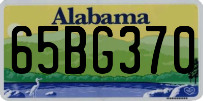 AL license plate 65BG370