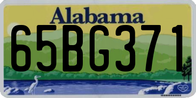 AL license plate 65BG371